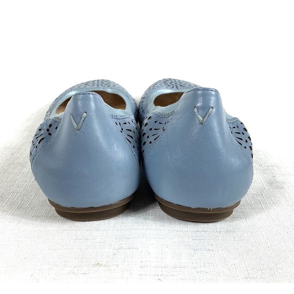 Vionic Womens Callisto Blue Laser Cut Ballet Flats Arch Support Comfort Size 6M - Picture 6 of 12